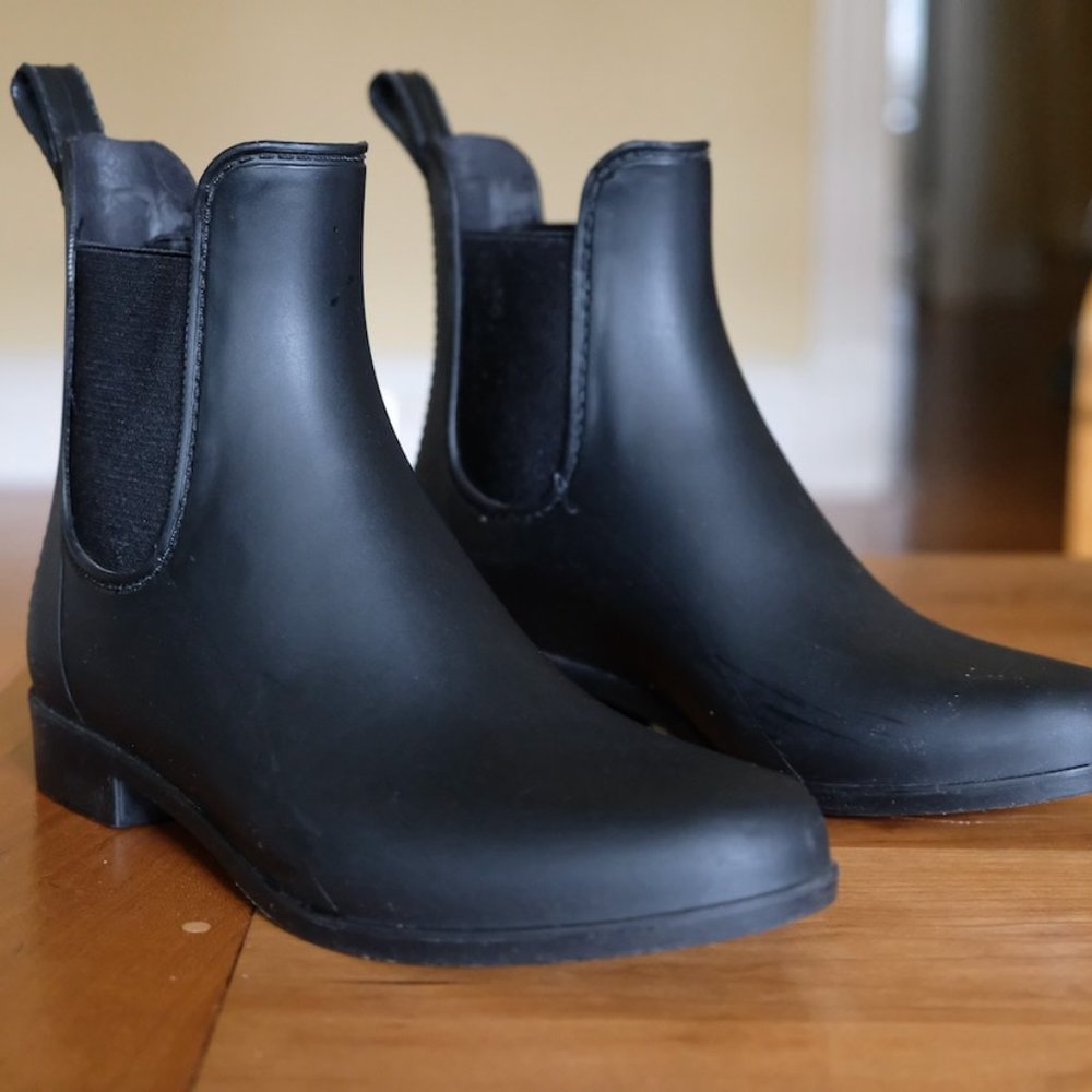 JCrew Matte Chelsea Rain Boots